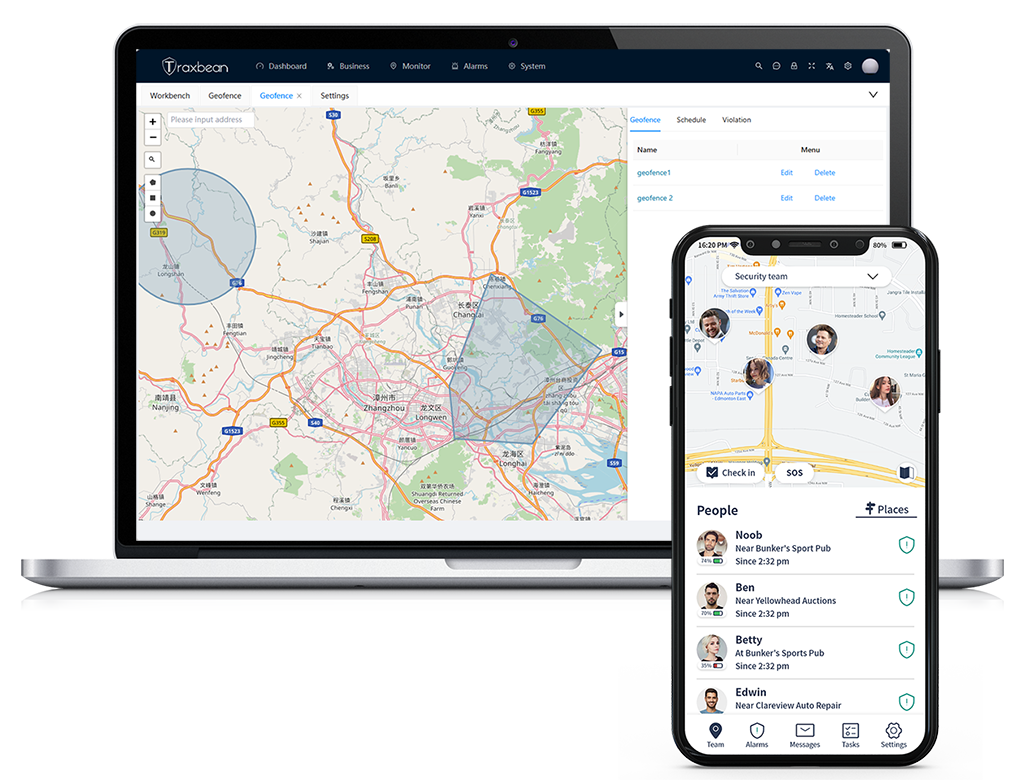 Traxbean 전자 모니터링 시스템